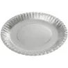 Platos de Cartón Plateados 23cm