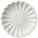 Platos de Cartón Elegantes Blanco Nacar 23cm (6 Uds)