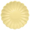 Platos de Cartón Elegantes Amarillo Pastel 23cm (6 Uds)