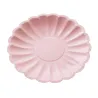 Platos de Cartón Elegantes Rosa Pastel de 18cm (8 Uds)