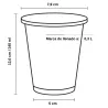 Vasos Biodegradables PLA 340ml Transparentes