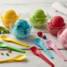 Cucharitas para Helado Biodegradables CPLA Colores 10cm
