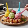 Cucharitas para Helado Biodegradables CPLA Colores 10cm