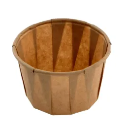 Tarrinas de Papel Plisado Kraft 60ml