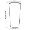 Vasos de Plástico Duro PP Cocktail Reutilizables 400ml