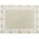 Blondas de Papel Rectangulares 30x40cm Blanco