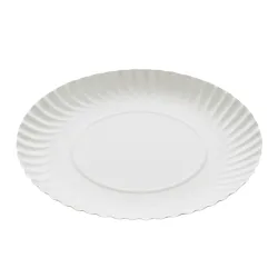 Bandejas de Cartón Redondas 25cm Blancas