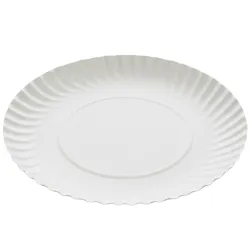 Bandejas de Cartón Redondas 35cm Blancas