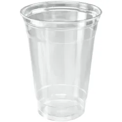 Vasos de Plástico PET 480ml Ø 9,5cm Transparentes