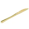 Cuchillos de Plástico Metalizados Dorados 20cm