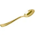 Cucharas de Plástico Metalizadas Doradas 17,2cm