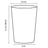 Vasos de Plástico PP Cubata Ancho/Sidra 480ml Inyectado
