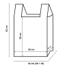 Comprar Bolsas de Plástico Camiseta con Asas de 42x53cm