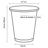 Vasos de Plástico PET 650ml Ø 9,5cm Transparentes