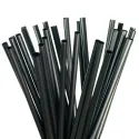 Pajitas Biodegradables PLA Negras Rectas Ø7mm x 18cm