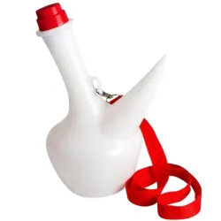 Porrón de Plástico con Cordón 1L