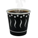 Vasos de Cartón Negro "Coffee" 4Oz/120ml Ø6,2cm