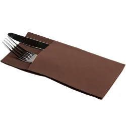 Servilletas Canguro Papel Punta-Punta 40x40cm Chocolate