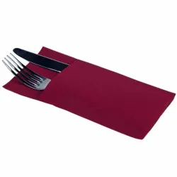 Servilletas Canguro Papel Punta-Punta 40x40cm Burdeos