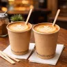 Vasos Biodegradables de Cartón Kraft 6Oz/180ml Ø7,2cm
