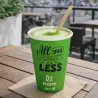 Vasos Biodegradables de Cartón Verde "Relax" 7Oz/200ml Ø7cm