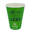 Vasos Biodegradables de Cartón Verde "Relax" 7Oz/200ml Ø7cm