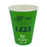 Vasos Biodegradables de Cartón Verde "Relax" 7Oz/200ml Ø7cm