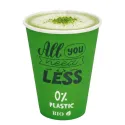 Vasos Biodegradables de Cartón Verde "Relax" 7Oz/200ml Ø7cm