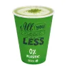 Vasos Biodegradables de Cartón Verde "Relax" 7Oz/200ml Ø7cm