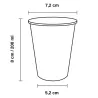Vasos de Cartón Diseño 200ml con Tapas Drink