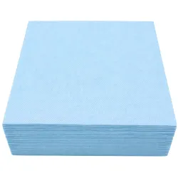 Servilletas Papel Punta-Punta 40 x 40 cm Azul Baby 2 Capas