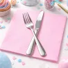 Servilletas Papel Punta-Punta 40 x 40 cm Rosa Baby 2 Capas