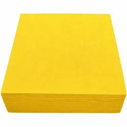 Servilletas Papel Punta-Punta 40 x 40 cm Amarillas 2 Capas