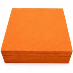 Servilletas Papel Punta-Punta 40 x 40 cm Naranjas 2 Capas