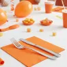 Servilletas Papel Punta-Punta 40 x 40 cm Naranjas 2 Capas
