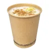 Vasos Biodegradables de Cartón Kraft 8Oz/240ml Ø8cm