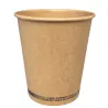 Vasos Biodegradables de Cartón Kraft 8Oz/240ml Ø8cm