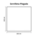 Servilletas Papel Tissue 33 x 33 cm Rojas 2 Capas