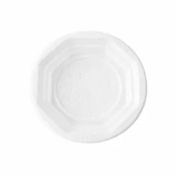 Platos de Plástico PS Blancos Pequeños 14cm