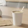Vasos de Cartón Blanco 240ml Ø8cm