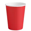 Vasos de Cartón Rojos 260ml Ø7,7cm