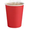 Vasos de Cartón Rojos 260ml Ø7,7cm