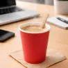Vasos de Cartón Rojos 260ml Ø7,7cm
