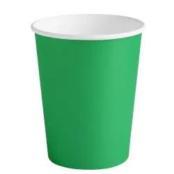 Vasos de Cartón Verdes 260ml Ø7,7cm