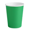 Vasos de Cartón Verdes 260ml Ø7,7cm
