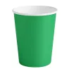 Vasos de Cartón Verdes 260ml Ø7,7cm