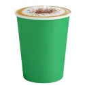 Vasos de Cartón Verdes 260ml Ø7,7cm