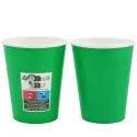 Vasos de Cartón Verdes 260ml Ø7,7cm