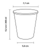 Vasos de Cartón Verdes 260ml Ø7,7cm