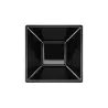 Cuencos de Plástico PS Cuadrados Negros 12x12cm